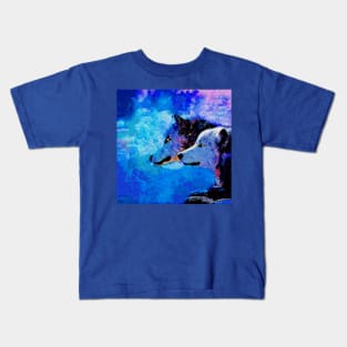 WOLF MOON CELESTIAL NIGHTS Kids T-Shirt